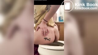 Big ass diarrea on toilet, ScatKings.com Scat Porn 3 ScatKings.com Scat Porn