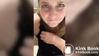 Binder clip nipple scat porn on beautiful saggy tits, ScatKings.com Scat Porn 3 ScatKings.com Scat Porn