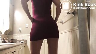 Burgundy dress ass poop worship, ScatKings.com Scat Porn 5 ScatKings.com Scat Porn