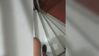 Girl pooping on corridor floor, ScatKings.com Scat Porn 7 ScatKings.com Scat Porn