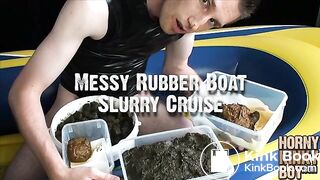 Messy Rubber Boat Slurry Cruise, ScatKings.com Scat Porn 16 ScatKings.com Scat Porn