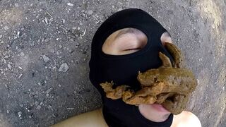 She took him outside and shit in his face., ScatKings.com Scat Porn 27 ScatKings.com Scat Porn
