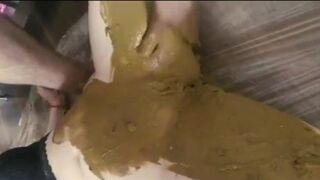 Smearing shit on her pussy, ScatKings.com Scat Porn 4 ScatKings.com Scat Porn