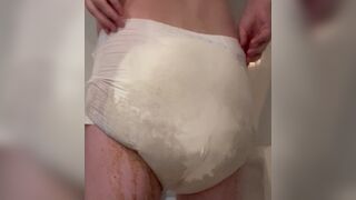 VERY FULL DIAPER, ScatKings.com Scat Porn 10 ScatKings.com Scat Porn