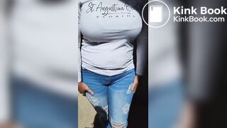 Woman messes her jeans in public, ScatKings.com Scat Porn 1 ScatKings.com Scat Porn