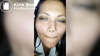 female enjoying chewing mouthful of shit, ScatKings.com Scat Porn 8 ScatKings.com Scat Porn